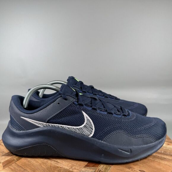 Nike Legend Essential 3 Next Nature Obsidian Mens 10 Top Sneakers DM1120-403 - Picture 1 of 8